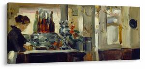 Tablou - Style of Edouard Manet, Bon Bock Cafe, reproducere (120x50 cm)