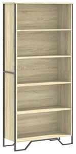 Bibliotecă, stejar sonoma, 80x31x169 cm, lemn prelucrat