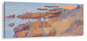 Tablou - Henri Edmond Cross, Calanque des Antibois, reproducere (120x50 cm)
