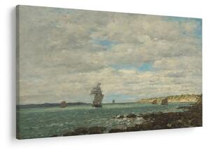 Tablou - Eugène Boudin, Coast of Brittany, reproducere (90x60 cm)