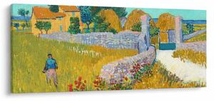 Tablou - Vincent van Gogh, Farmhouse in Provence, reproducere (120x50 cm)
