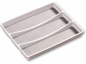 Kesper 30094 Dulap de plastic 3 compartimente,alb, 40,5 x 32,5 x 4,5 cm