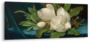 Tablou - Martin Johnson Heade, Giant Magnolias on a Blue Velvet Cloth, reproducere (120x50 cm)