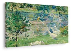 Tablou - Berthe Morisot, Girl in a Boat with Geese, reproducere (90x60 cm)