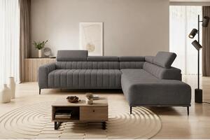 Coltar extensibil tip pat matrimonial GANDI 160, sezlong dreapta, stof
