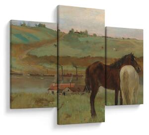 Tablou - Edgar Degas, Horses in a Meadow, reproducere (90x60 cm)