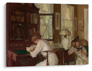 Tablou - Edmund Tarbell, Josephine and Mercie, reproducere (70x50 cm)