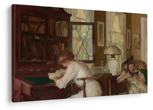 Tablou - Edmund Tarbell, Josephine and Mercie, reproducere (90x60 cm)