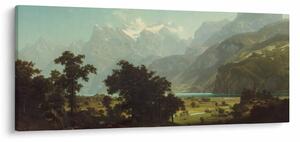 Tablou - Albert Bierstadt, Lake Lucerne, reproducere (120x50 cm)