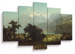 Tablou - Albert Bierstadt, Lake Lucerne, reproducere (150x105 cm)