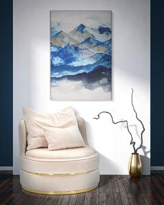Tablou Mountain, Lemn Canvas, Multicolor, 120x80x3 cm