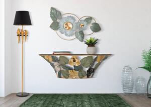 Decoratiune de perete Gret, Fier, Multicolor, 50x90.5x7.5 cm