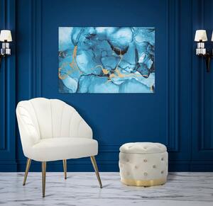 Tablou Blu Rey, Lemn Canvas, Multicolor, 120x80x3 cm