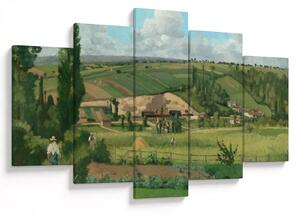 Tablou - Camille Pissarro, Landscape at Les Pâtis, Pontoise, reproducere (150x105 cm)