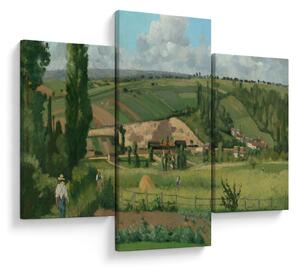 Tablou - Camille Pissarro, Landscape at Les Pâtis, Pontoise, reproducere (90x60 cm)