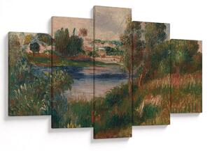 Tablou - Auguste Renoir, Landscape at Vetheuil, reproducere (150x105 cm)