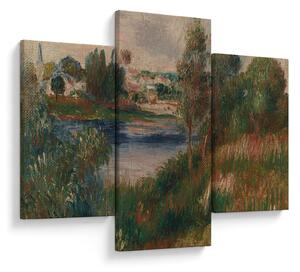 Tablou - Auguste Renoir, Landscape at Vetheuil, reproducere (90x60 cm)