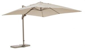 Umbrela Saragozza, Aluminiu, Alb, 300x300x255 cm