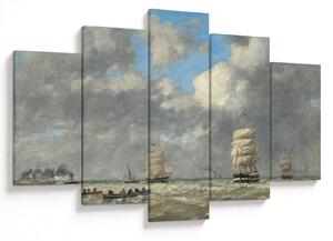 Tablou - Eugène Boudin, Le Havre, reproducere (150x105 cm)