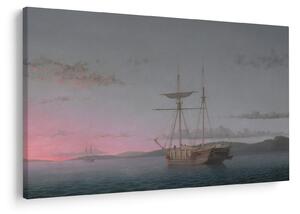 Tablou - Fitz Henry Lane, Lumber Schooners at Evening on Penobscot Bay, reproducere (90x60 cm)