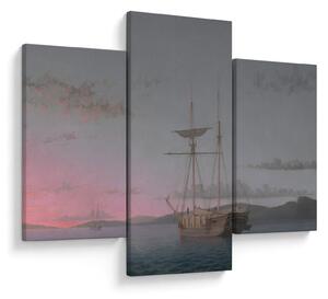 Tablou - Fitz Henry Lane, Lumber Schooners at Evening on Penobscot Bay, reproducere (90x60 cm)