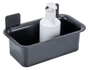 Raft pentru baie negru autoadeziv din plastic Parma – Allstar