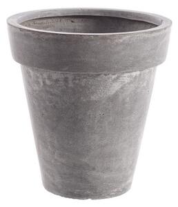 Vaza de gradina Holder, Fibra de sticla, Gri, 37x38 cm