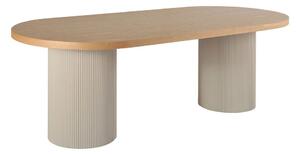 Masă de dining cu blat cu aspect de lemn de frasin 100x220 cm Solva – House Nordic
