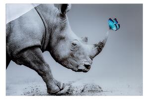 Tablou Rhinoceros, Acril, Multicolor, 2.5x120x80 cm