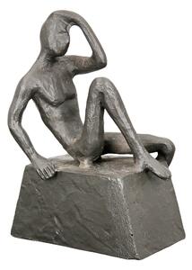 Figurina Thinking, Fier, Gri, 6x10x14 cm