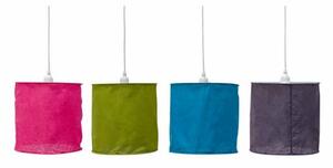 Set 4 lustre, metal, fuchsia verde albastru deschis verde inchis, 28x28cm