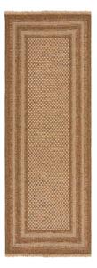 Covor tip traversă de exterior în culoare naturală 80x230 cm Layla Border – Flair Rugs