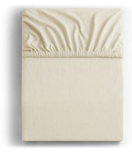 Cearceaf bej din jerseu cu elastic 200x200 cm Amber – Restilo