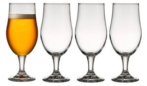 Set 4 pahare pentru bere Lyngby Glas Juvel, 490 ml