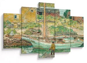Tablou - Childe Hassam, Oyster Sloop, Cos Cob, reproducere (150x105 cm)
