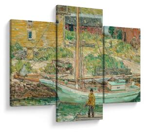 Tablou - Childe Hassam, Oyster Sloop, Cos Cob, reproducere (90x60 cm)