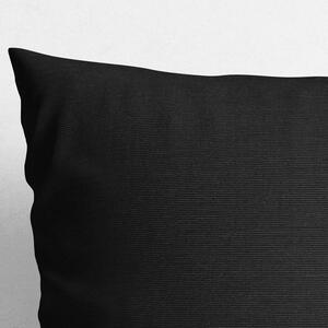 Goldea față de pernă decorativă loneta - culoare neagră 45 x 45 cm