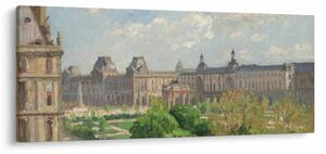 Tablou - Camille Pissarro, Place du Carrousel, Paris, reproducere (120x50 cm)