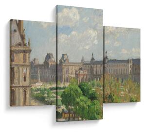Tablou - Camille Pissarro, Place du Carrousel, Paris, reproducere (90x60 cm)
