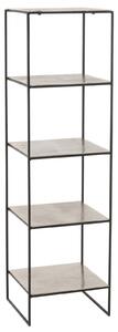Etajera 5 shelf, Metal, Silver, 43x40x150 cm
