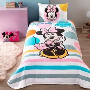 Lenjerie si Cuvertura Copii Minnie Mouse Sweet (Bumbac 100%)