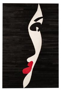 Tablou inramat Woman, Piele, Negru, 80x1.3x120 cm