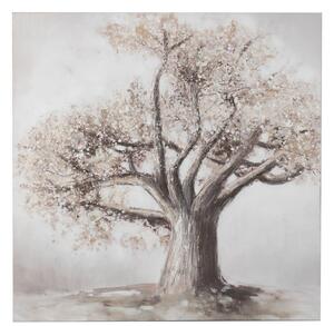 Tablou Tree, Canvas, Maro, 120x3.8x120 cm