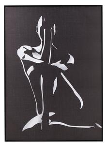 Tablou inramat Woman, Canvas, Negru, 102x4x143 cm