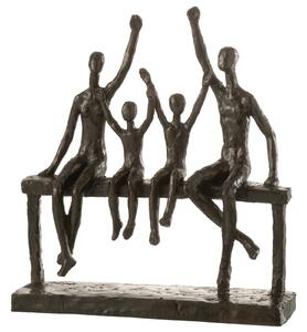 Figurina Family On Bench, Rasina, Maro, 30x9x34 cm