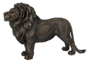 Figurina Lion, Rasina, Bronz, 50x14x34 cm