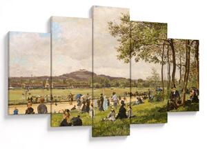 Tablou - French 19th Century, Race Course at Longchamps, reproducere (150x105 cm)