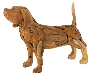 Figurina Dog Pieces, Lemn, Natural, 69x19x51 cm