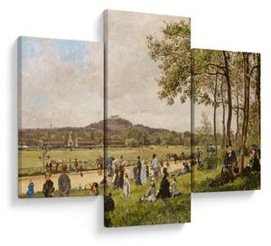 Tablou - French 19th Century, Race Course at Longchamps, reproducere (90x60 cm)