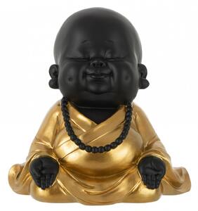 Figurina Monk Zen, Rasina, Negru, 20.5x20.5x20 cm